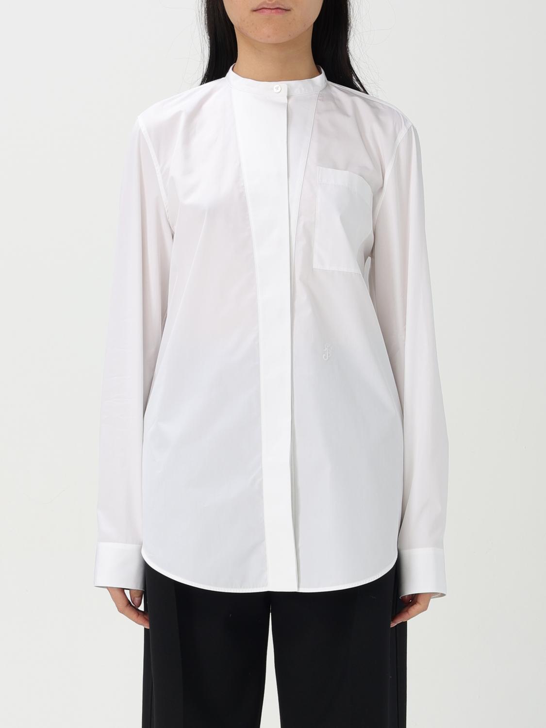 Shop Jil Sander Shirt Woman Color White