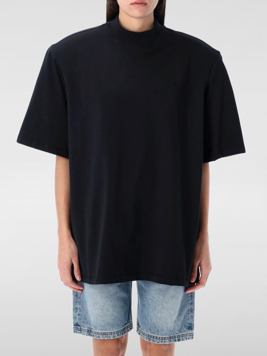 Attico T-shirt Black In Black