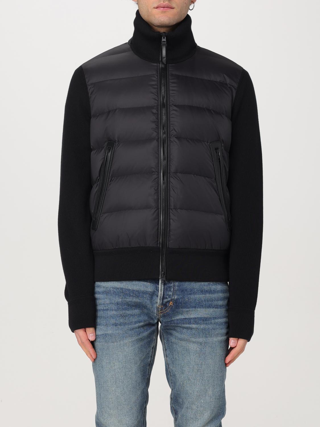 Tom Ford Padded Zip-up Jacket In Black