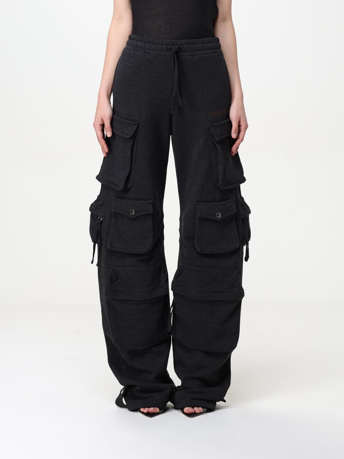 Attico Cargo Casual Pants In Black