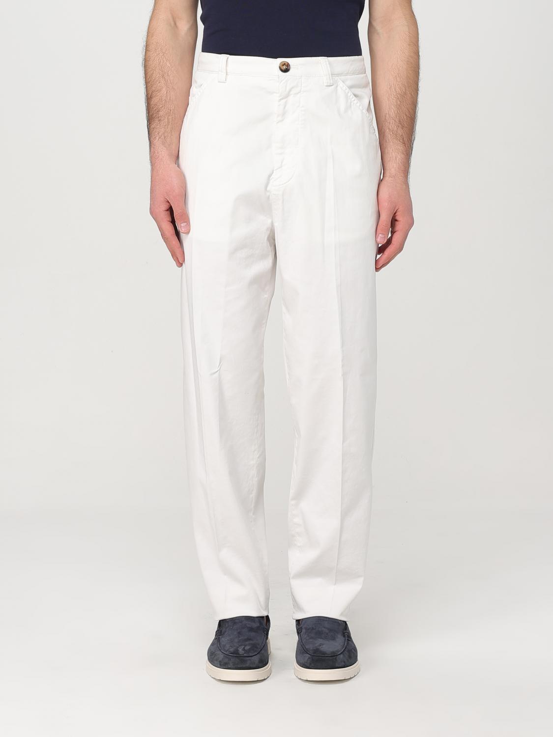 Brunello Cucinelli Pants Men Color White In White