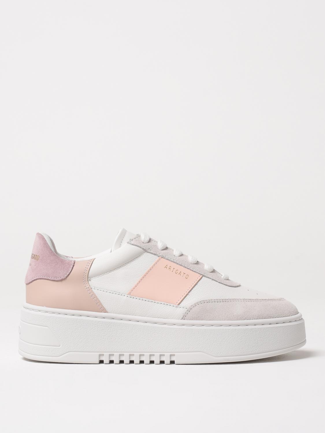Axel Arigato Orbit Vintage Sneakers In White Suede And Leather In Weiss