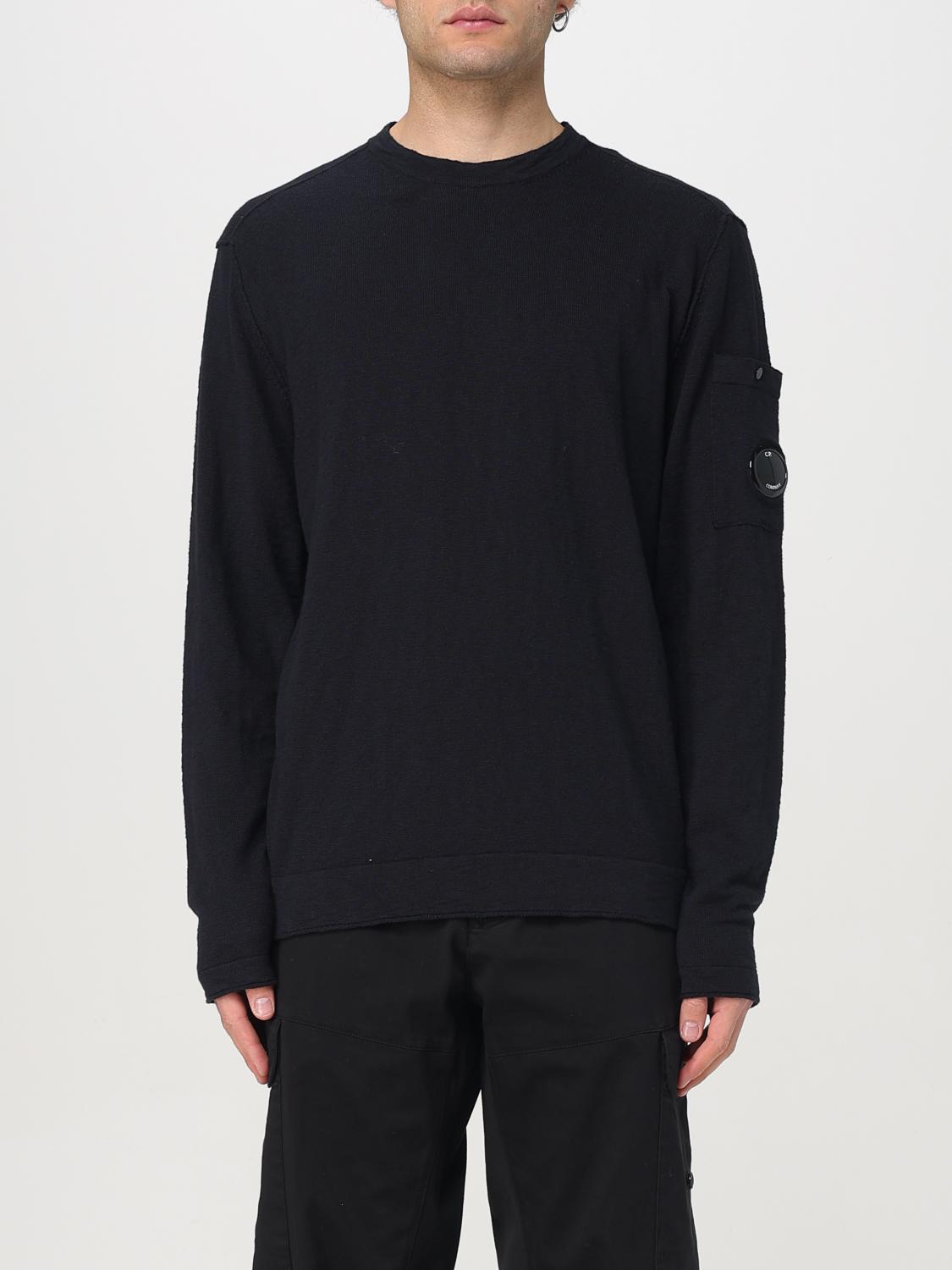 C.p. Company C. P. Company Man Sweater Black Size 46 Cotton In Blue