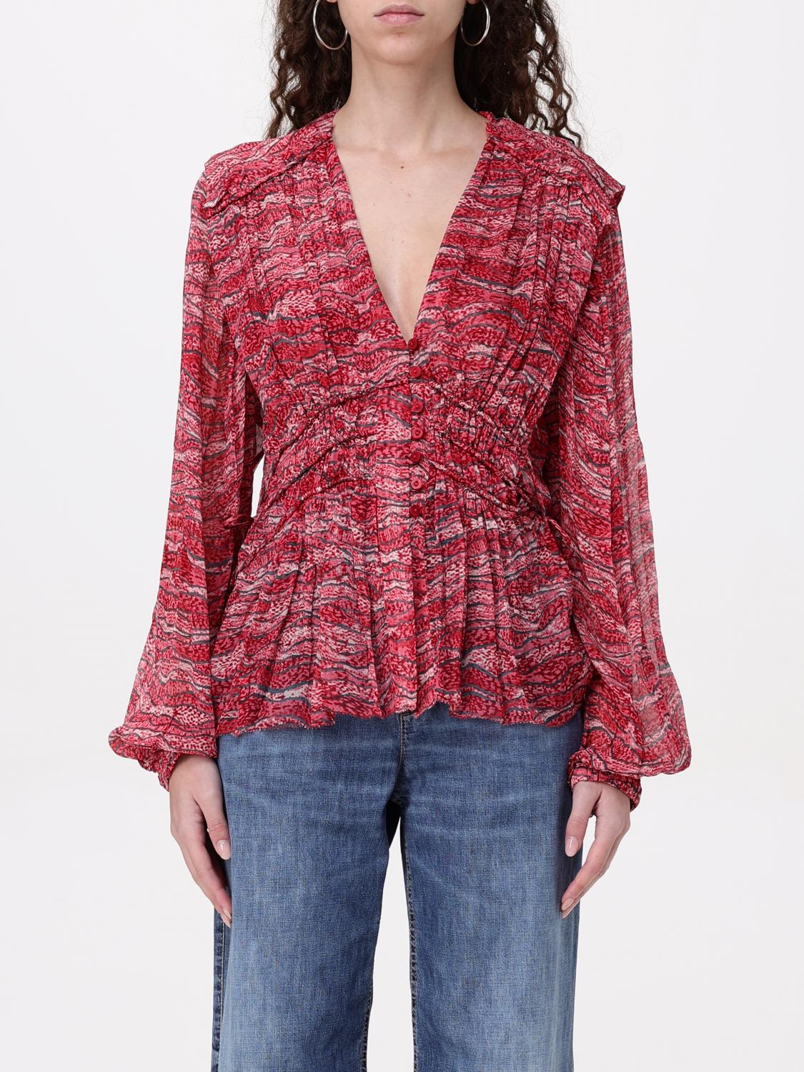 Shop Isabel Marant Étoile Top Isabel Marant Etoile Woman Color Red