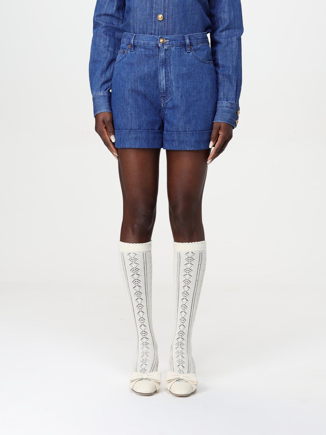 Shorts VALENTINO Woman color Blue