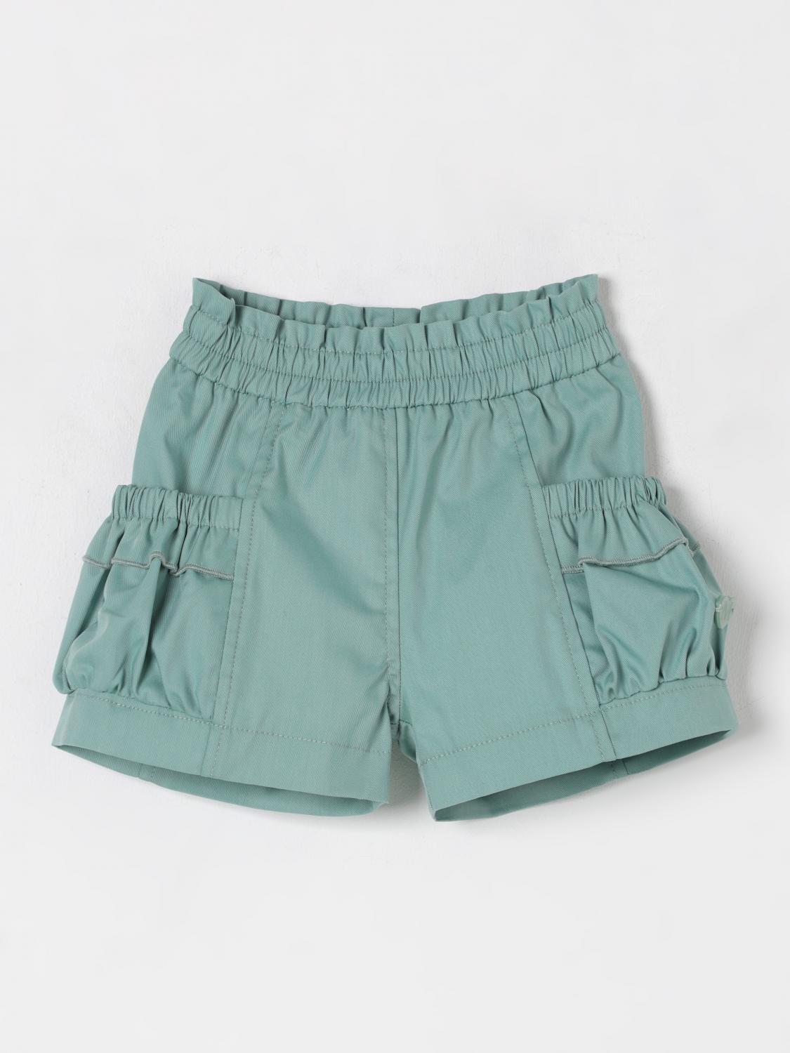 Monnalisa Shorts Kids Color Sage In Sage Grün