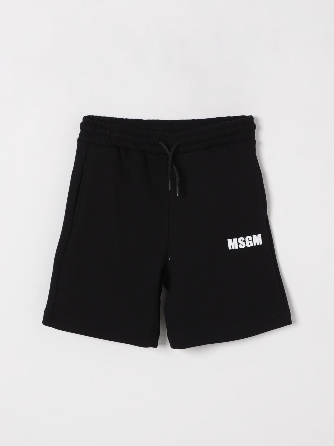 Msgm Shorts Kids Kids Color Black In Black