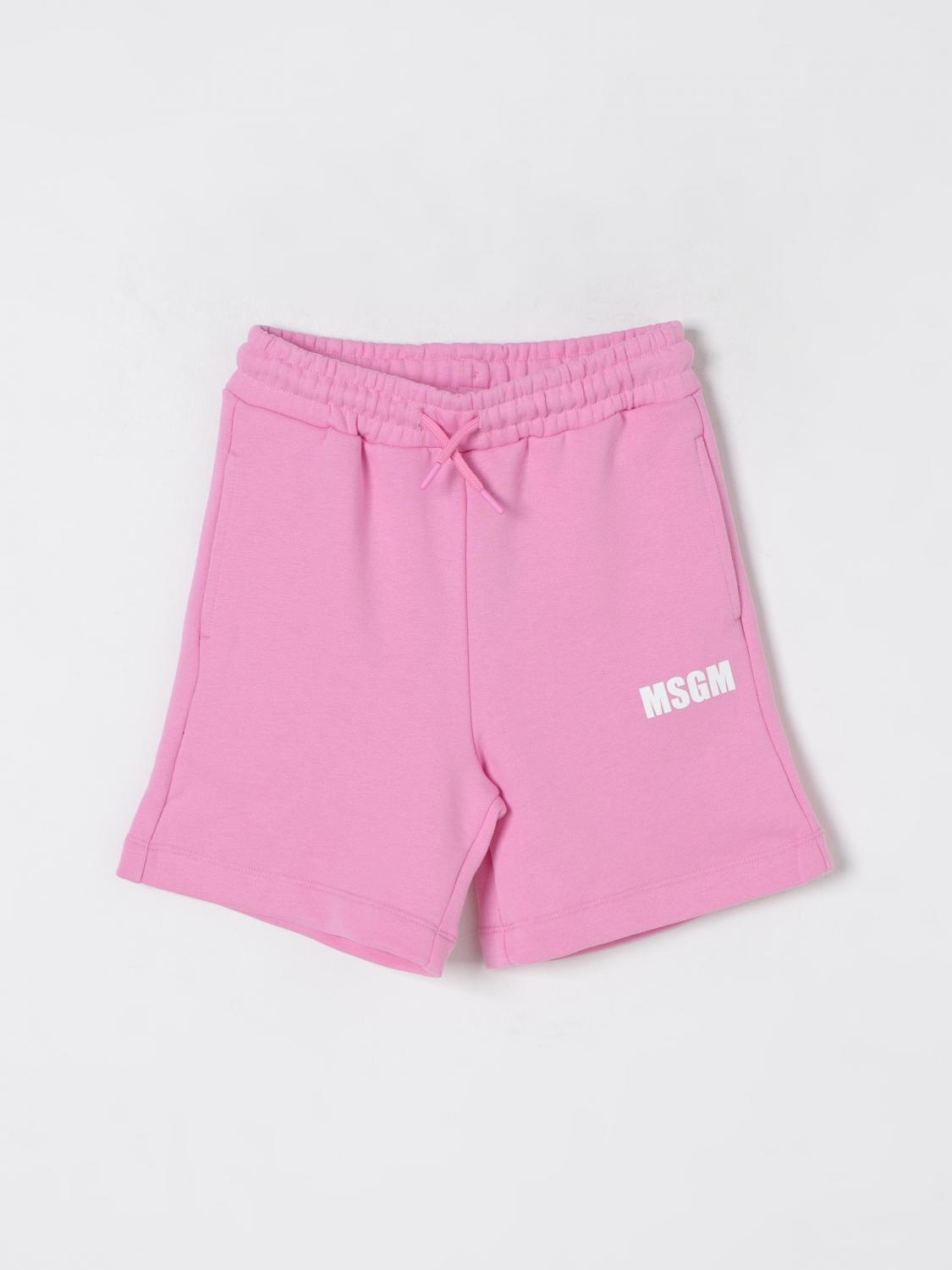 Msgm Shorts Kids Kids Color Pink In Pink