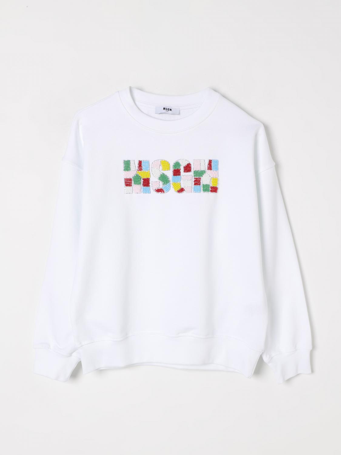 Msgm Sweater Kids Kids Color White In White