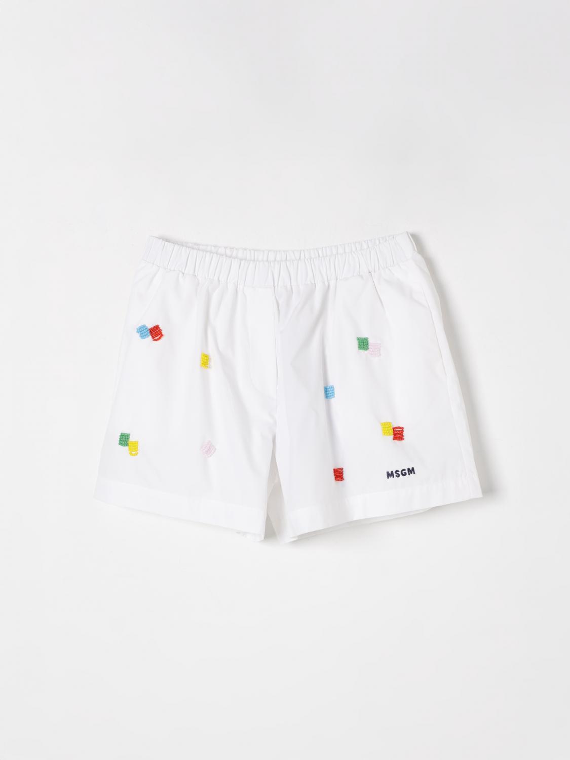 MSGM SHORT MSGM KIDS KIDS COLOR WHITE G51932001