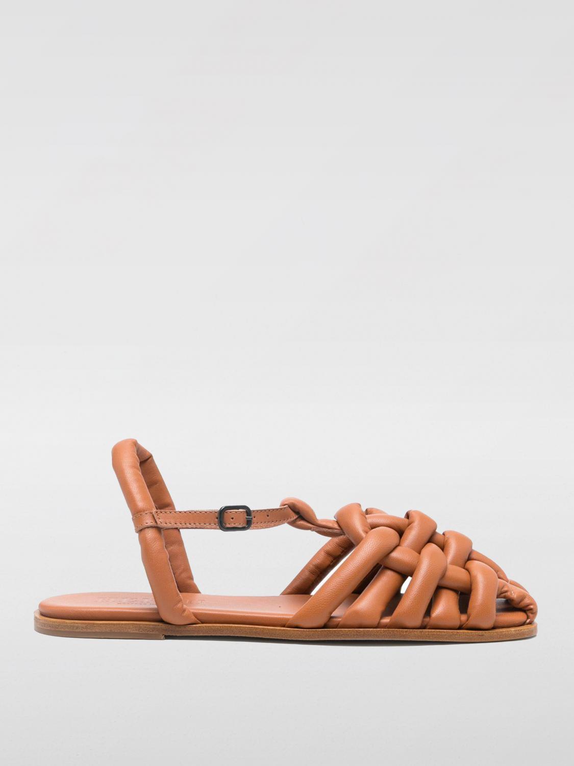 Hereu Women's Square Toe Padded Fisherman Sandal Cabersa 2 In Camel