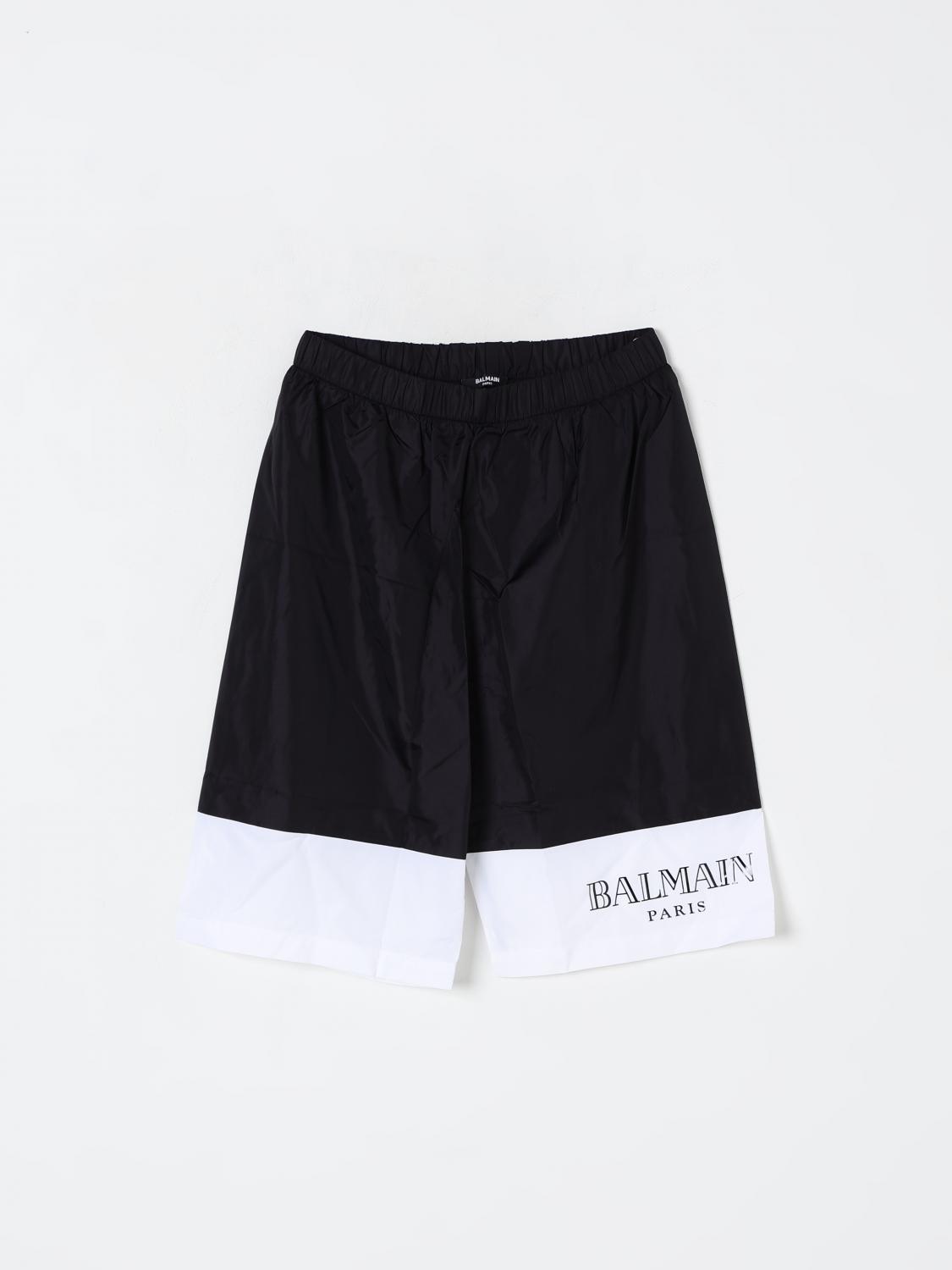 Balmain Elastic Waist Swimming Trunks In Black