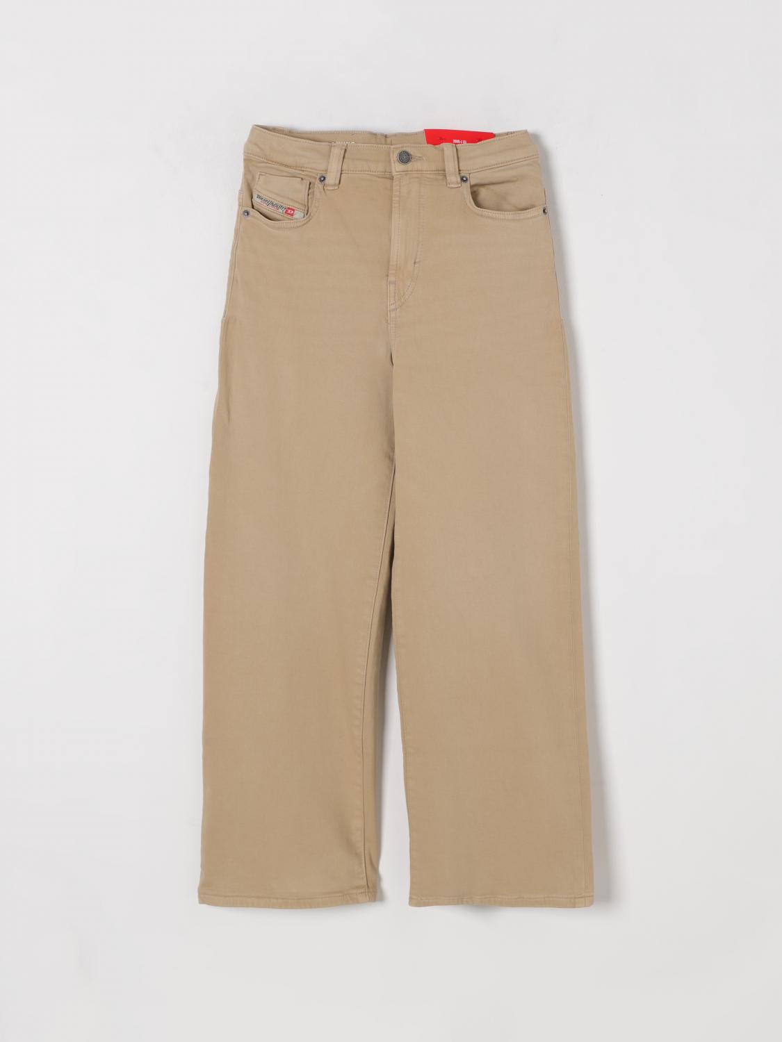 Diesel Jeans Kids Color Beige In Beige