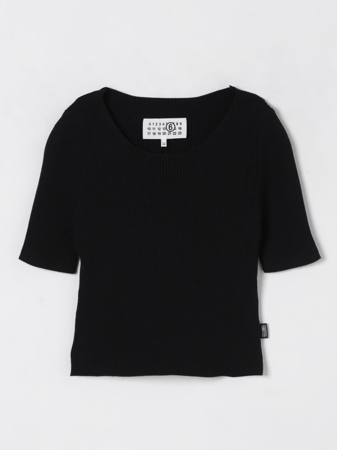 MM6 MAISON MARGIELA Top Kids color Black　MM6 MAISON MARGIELA トップス キッズカラー ブラック MM6