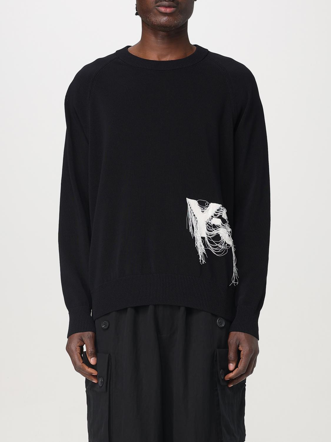 Y-3 Black Recycled Polyester Sweater With Embroidered Logo In Black