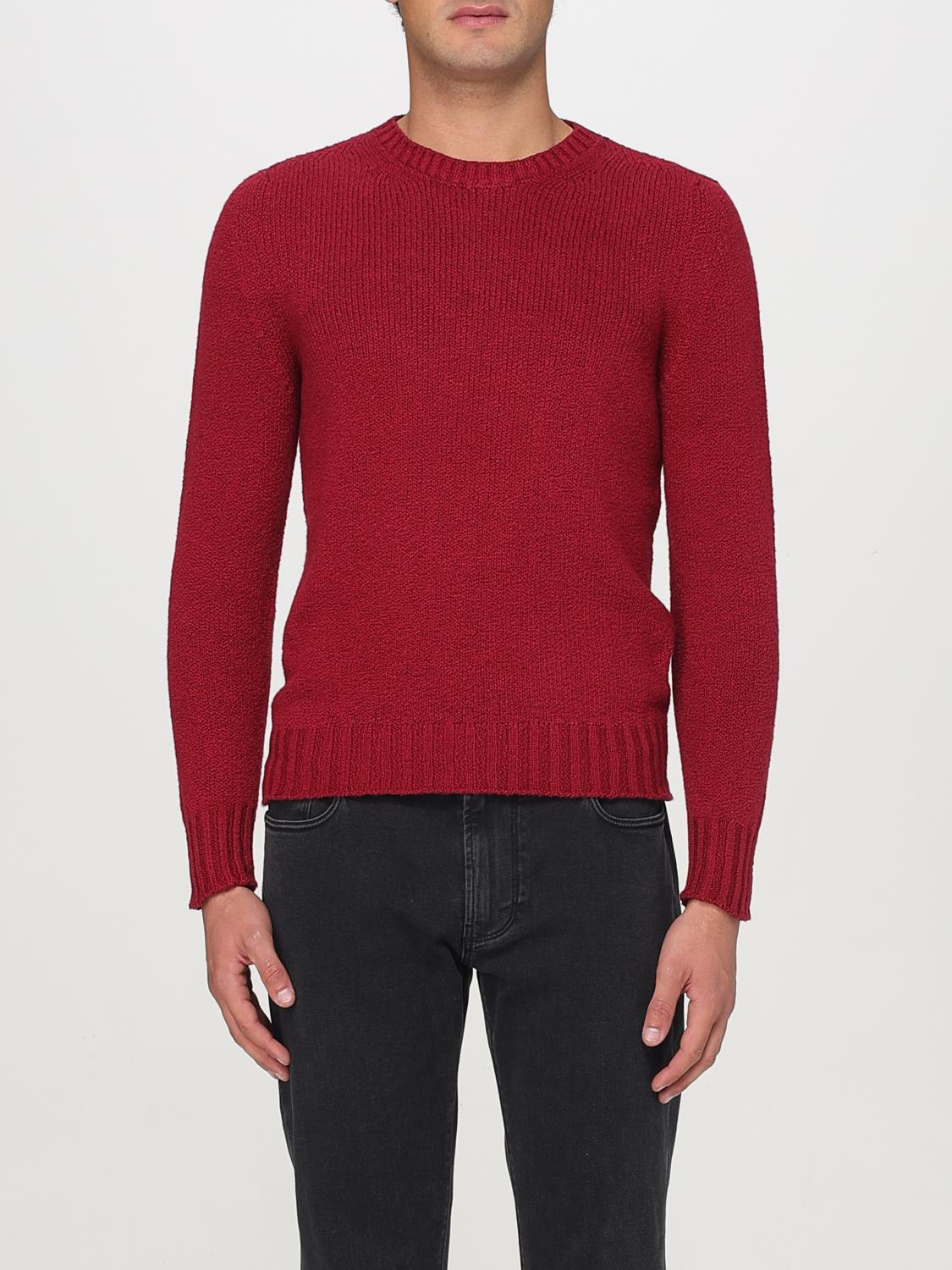 Drumohr Sweater Men Color Burgundy In Burgundy