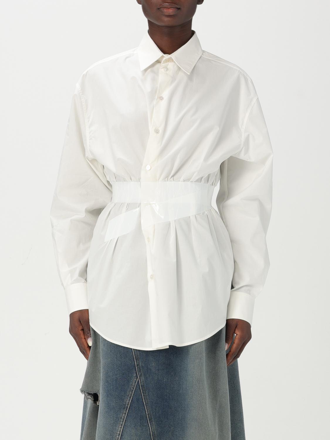Mm6 Maison Margiela "taped" Shirt In White