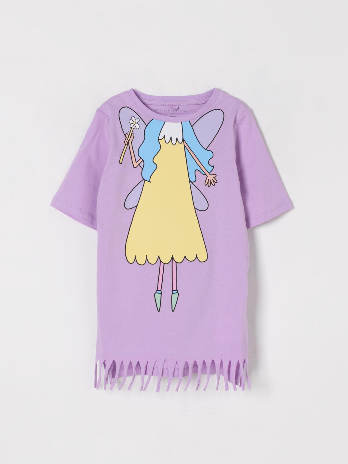Stella Mccartney Short Sleeve Dress In Violet