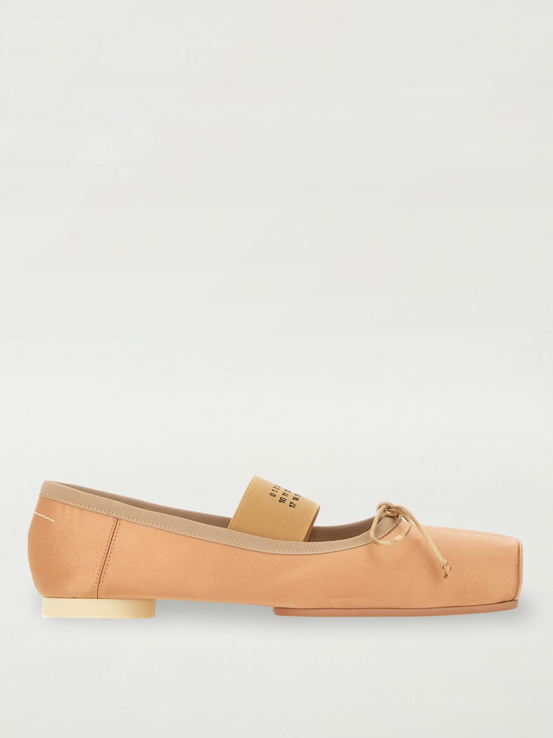 Mm6 Maison Margiela Mm6 By Maison Margiela Ballerina Flats With Logo And Bow Detail