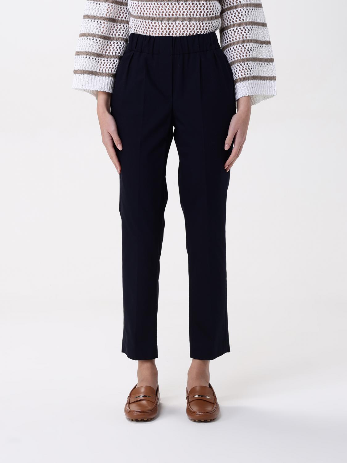 Brunello Cucinelli Tapered Track Pants In Blue