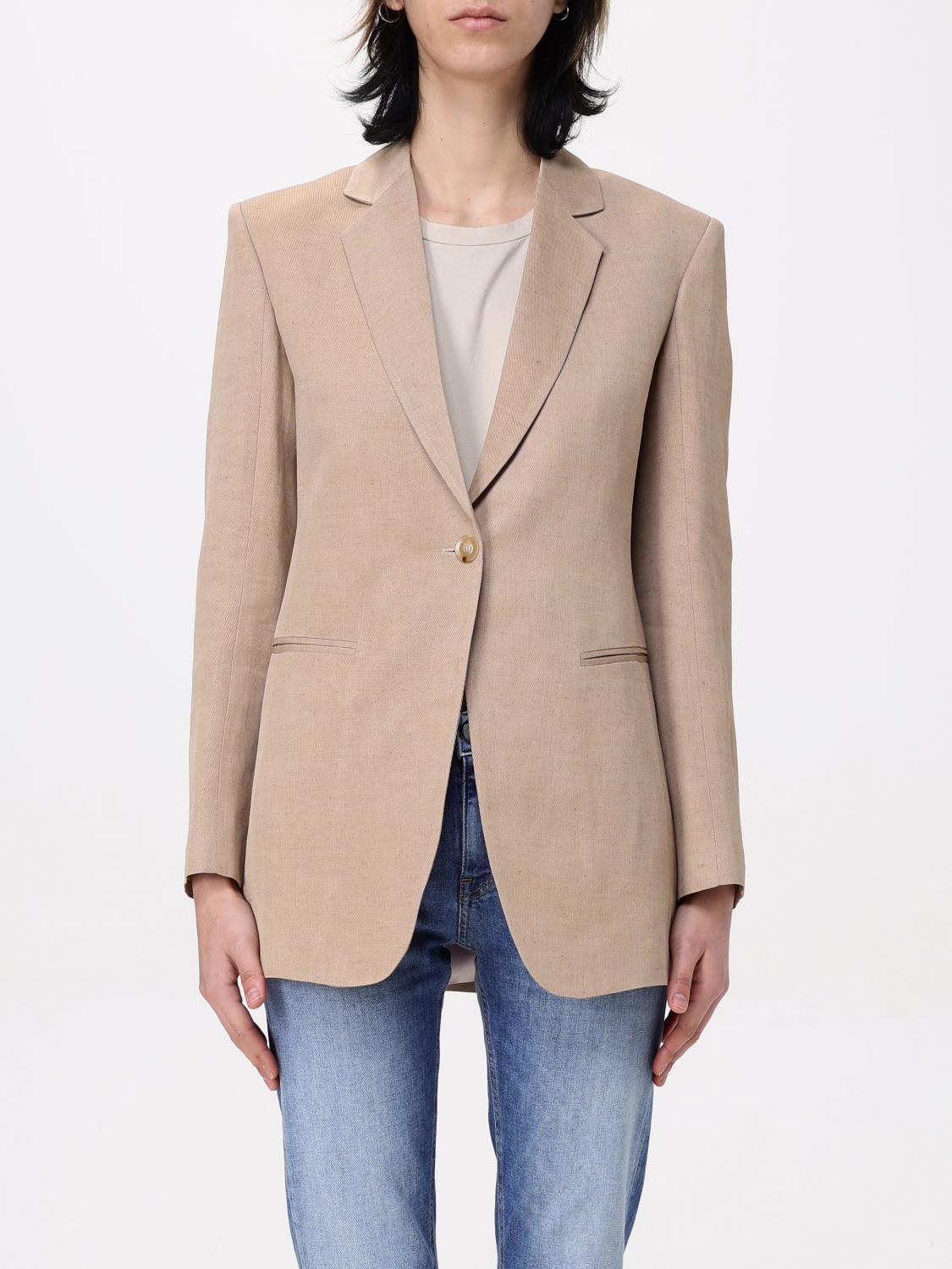 DONDUP BLAZER DONDUP WOMAN COLOR BEIGE G52422022