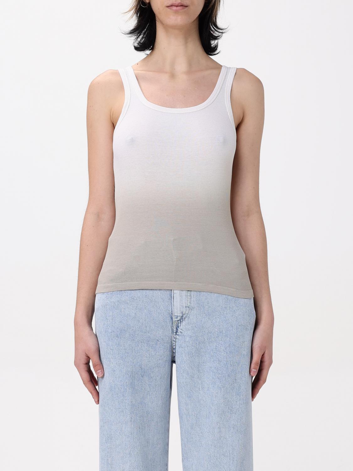 Dondup T-shirt Woman Color Beige In Beige