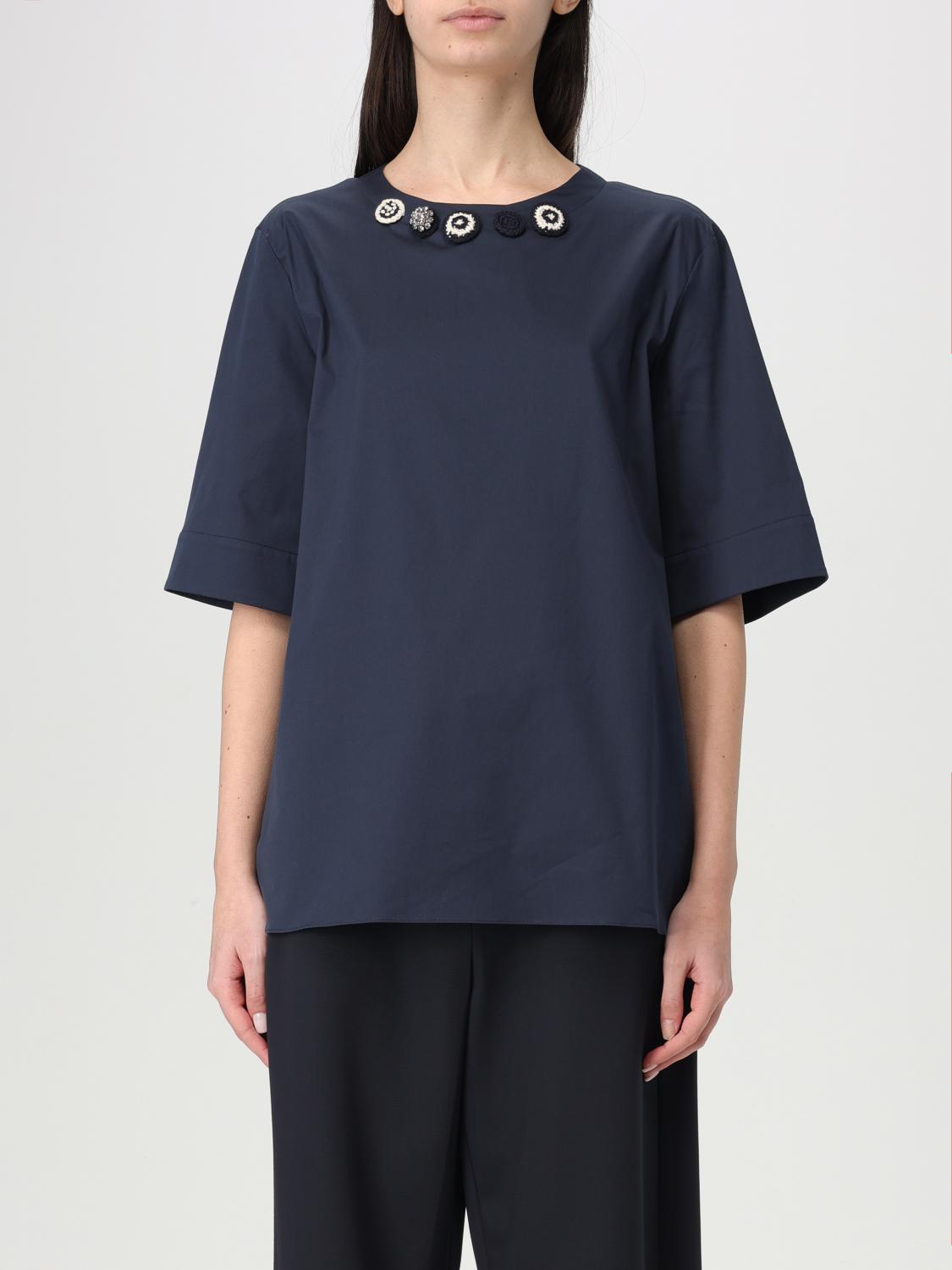 Shop 's Max Mara Top  Woman Color Navy