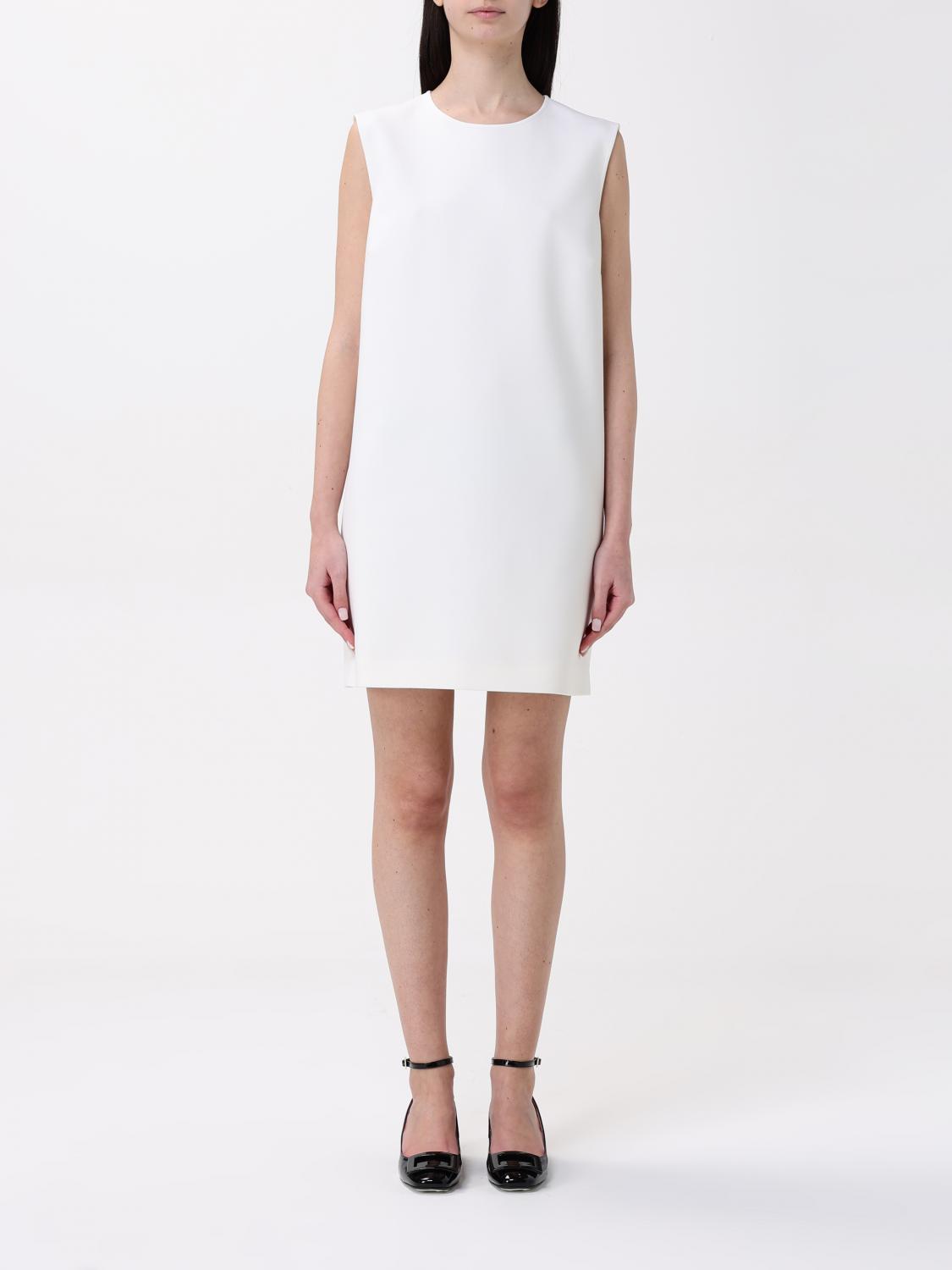Shop Max Mara Dress Woman Color Yellow Cream