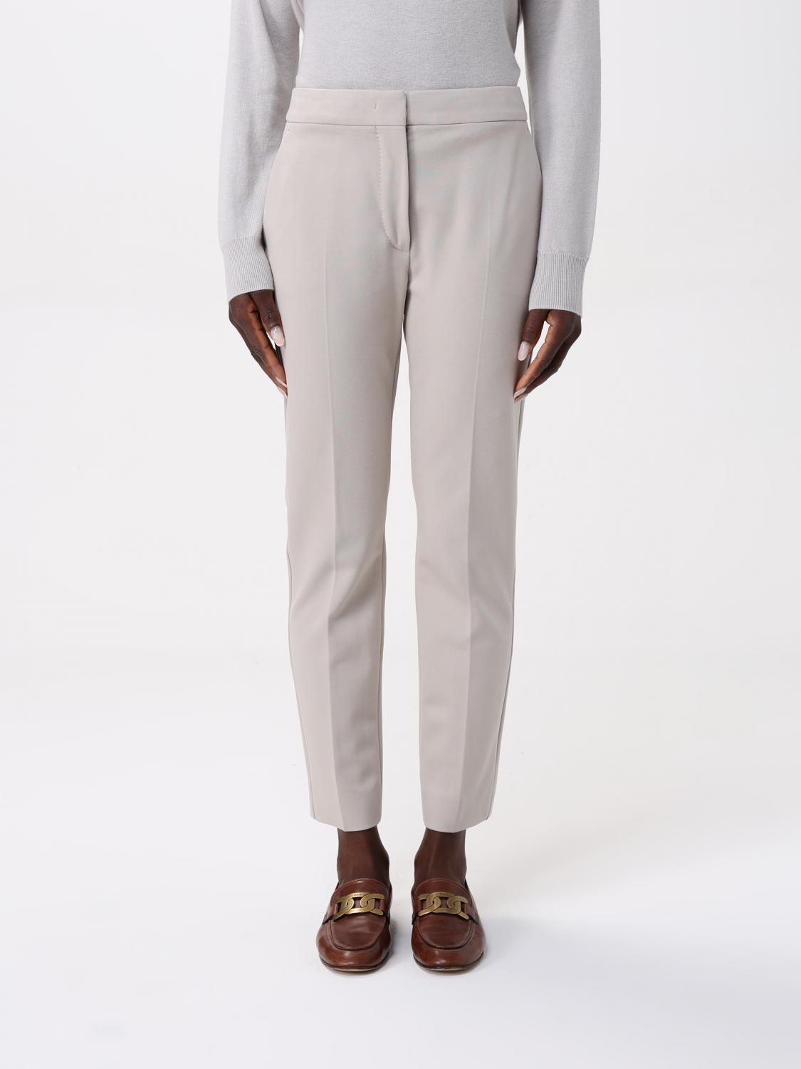 Max Mara Pants Woman Natural In Natural