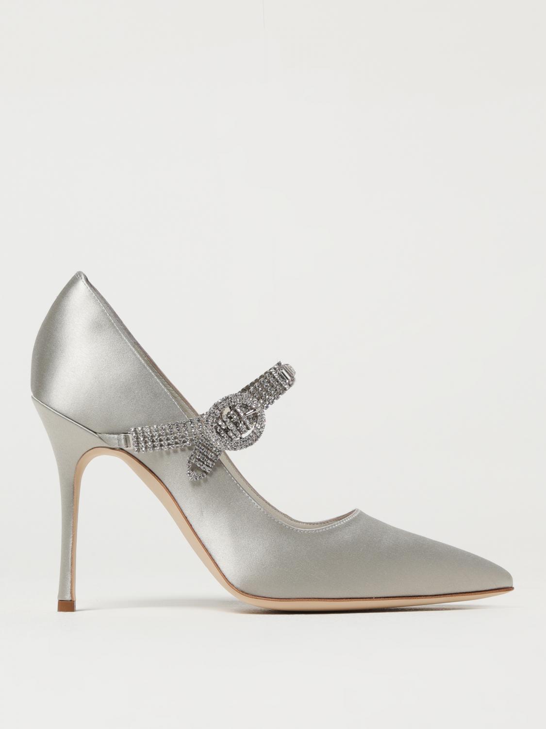 Shop Manolo Blahnik Pumps Woman Color White