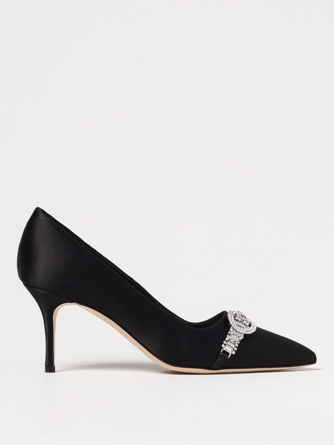 Shop Manolo Blahnik Pumps Woman Color Black