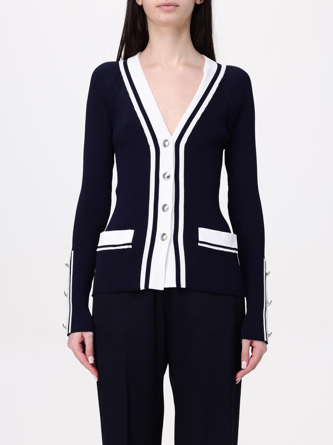 Alberta Ferretti Cardigan Mit Kontrastdetails In Blue