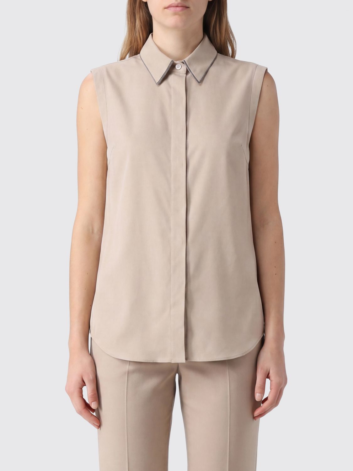 BRUNELLO CUCINELLI Shirt Woman color Earth