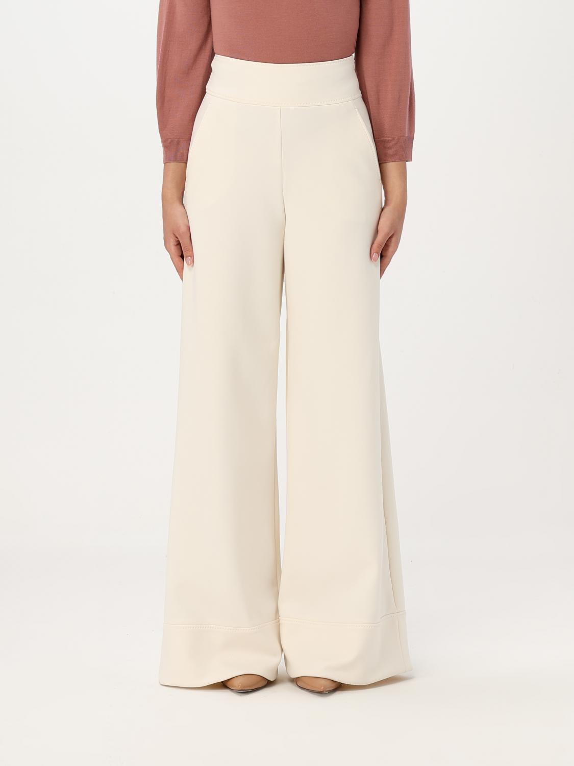 MAX MARA PANTS MAX MARA WOMAN COLOR WHITE G52603001
