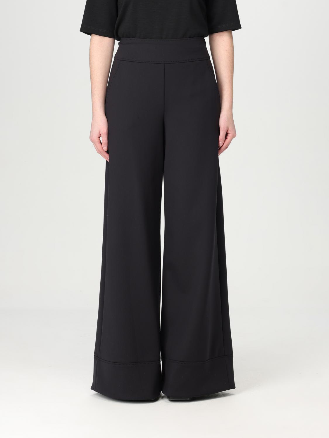 Max Mara Zinnia Scuba Flare Pants In Black