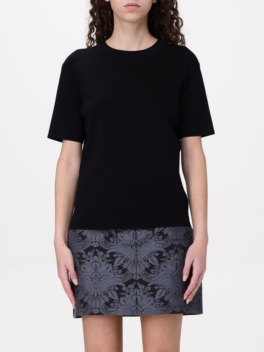 Max Mara T-shirt Woman Black In Schwarz