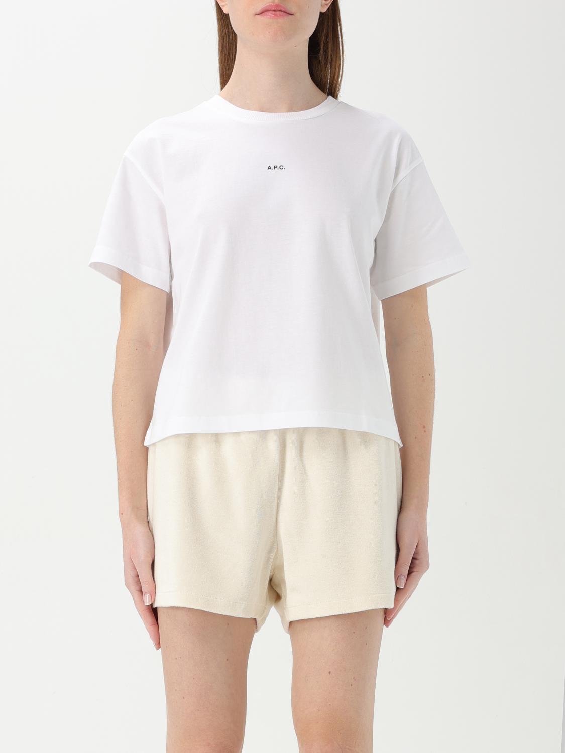 Apc T-shirt A.p.c. Woman Color White In White