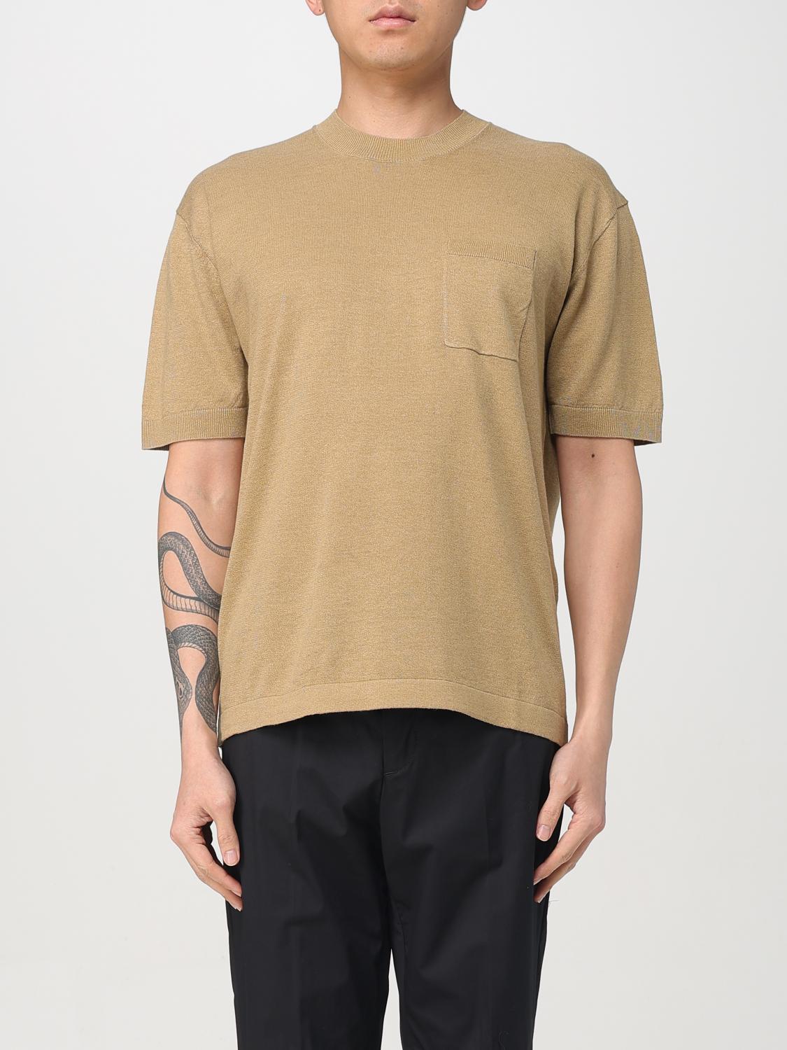 Shop Paolo Pecora T-shirt  Men Color Beige