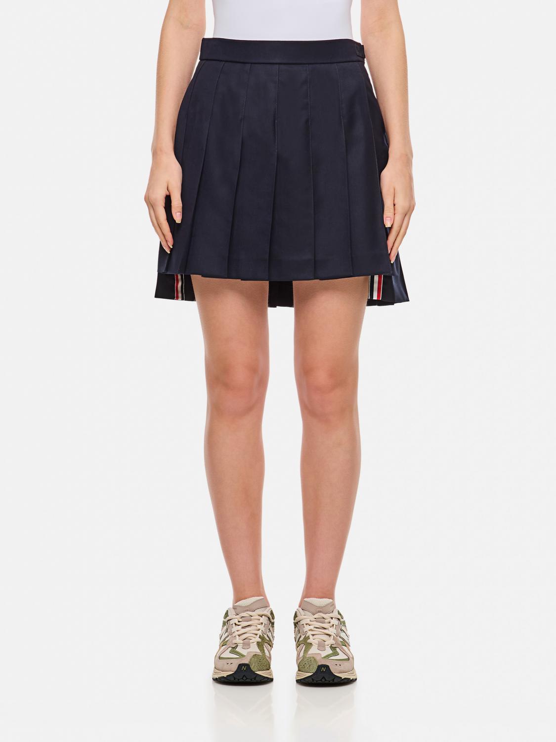 Thom Browne Midnight Blue Wool Skirt In Blau