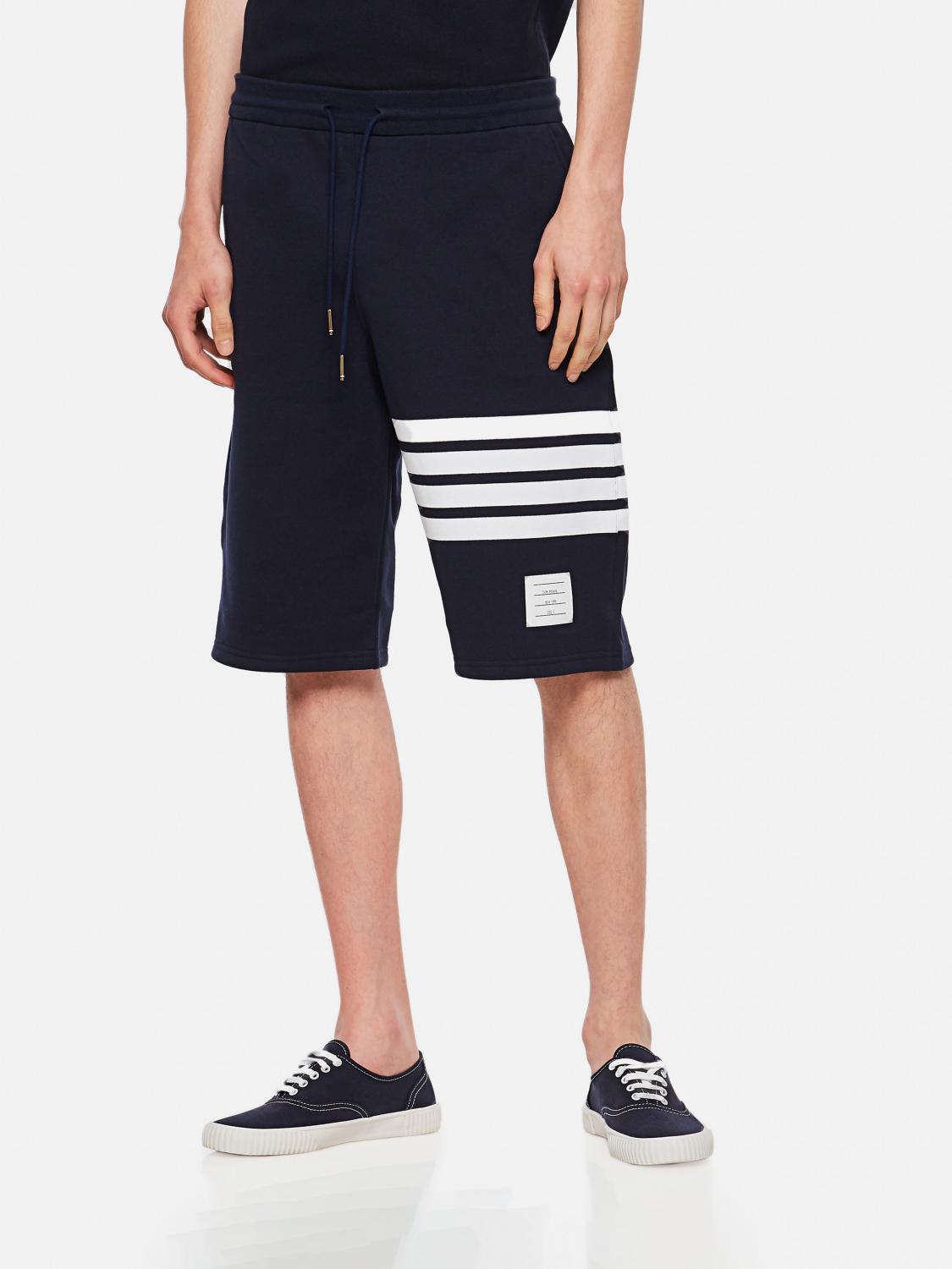 Thom Browne 4-bar Sweat Shorts In Blau