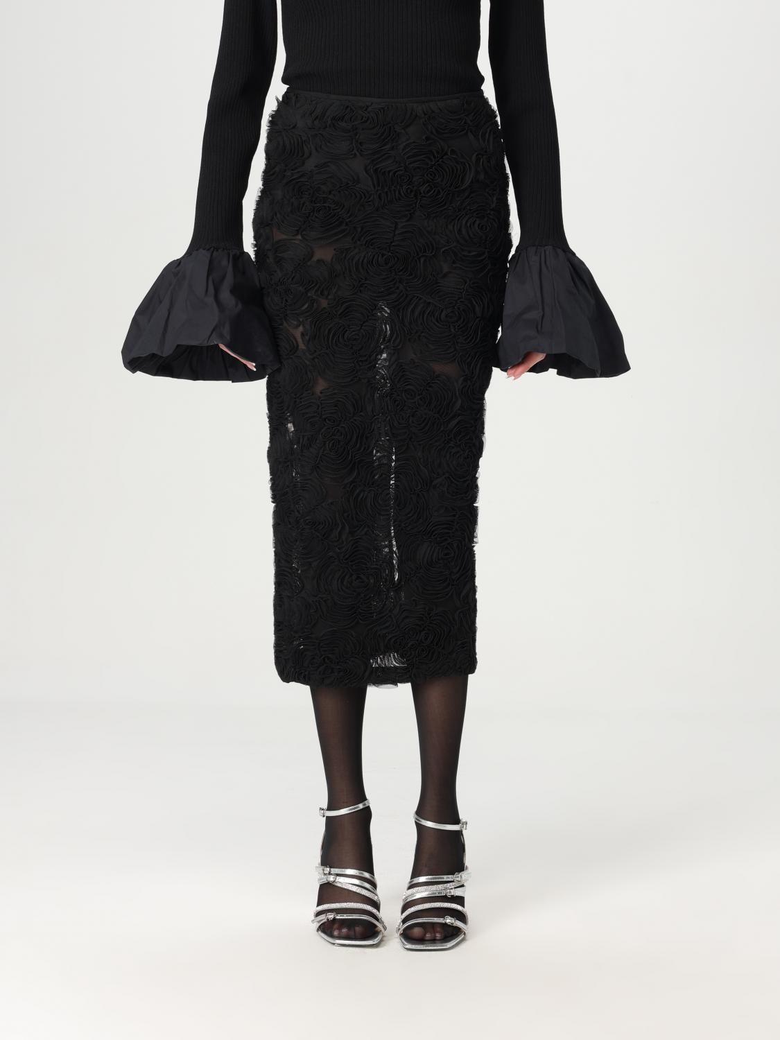Shop Rotate Birger Christensen Skirt Rotate Woman Color Black