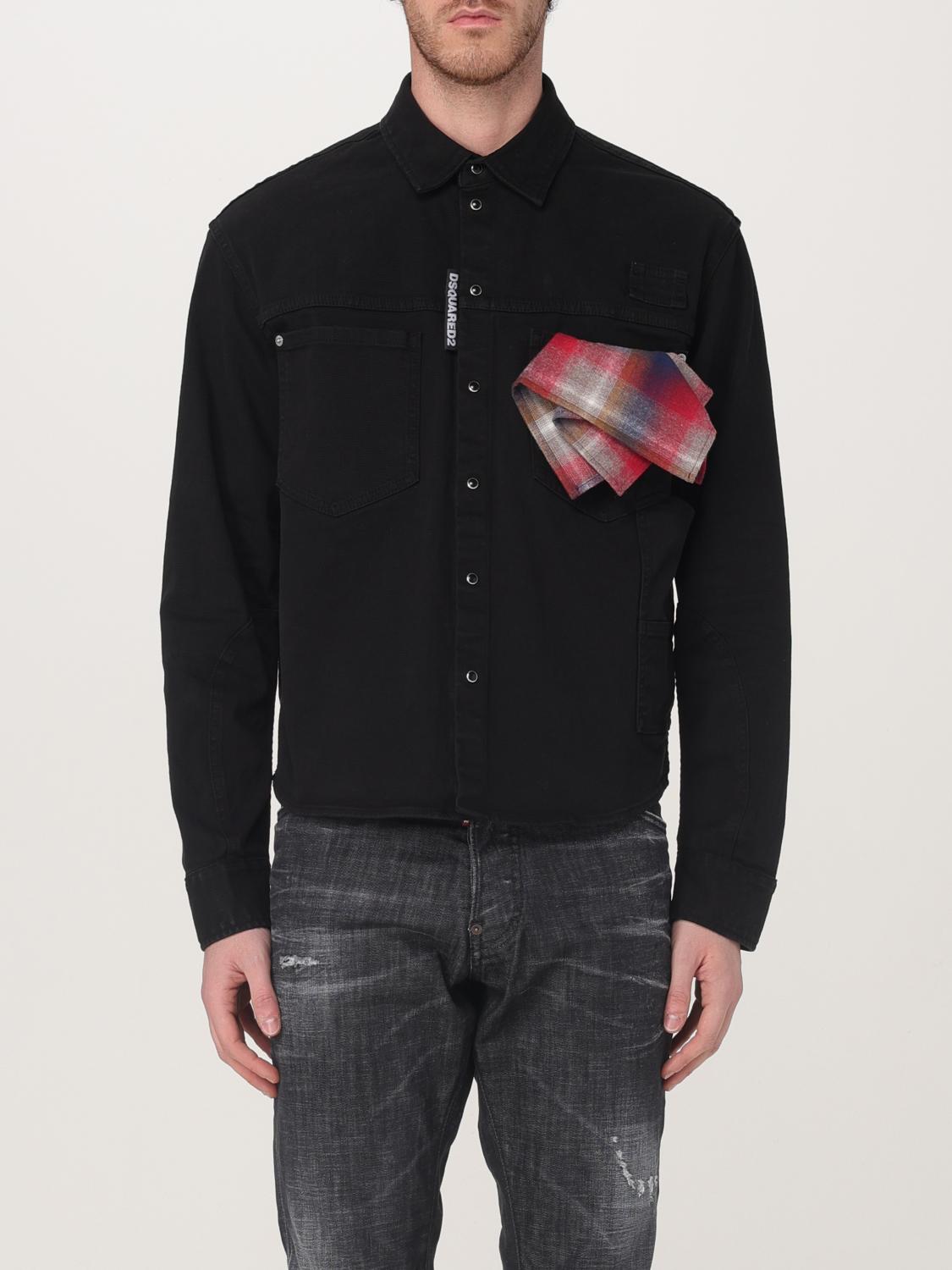 Shop Dsquared2 Jacket Men Color Black