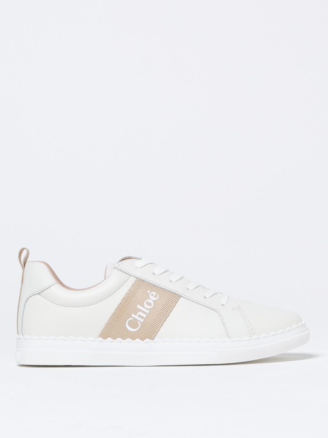 Shop Chloé Sneakers Kids Color Butter