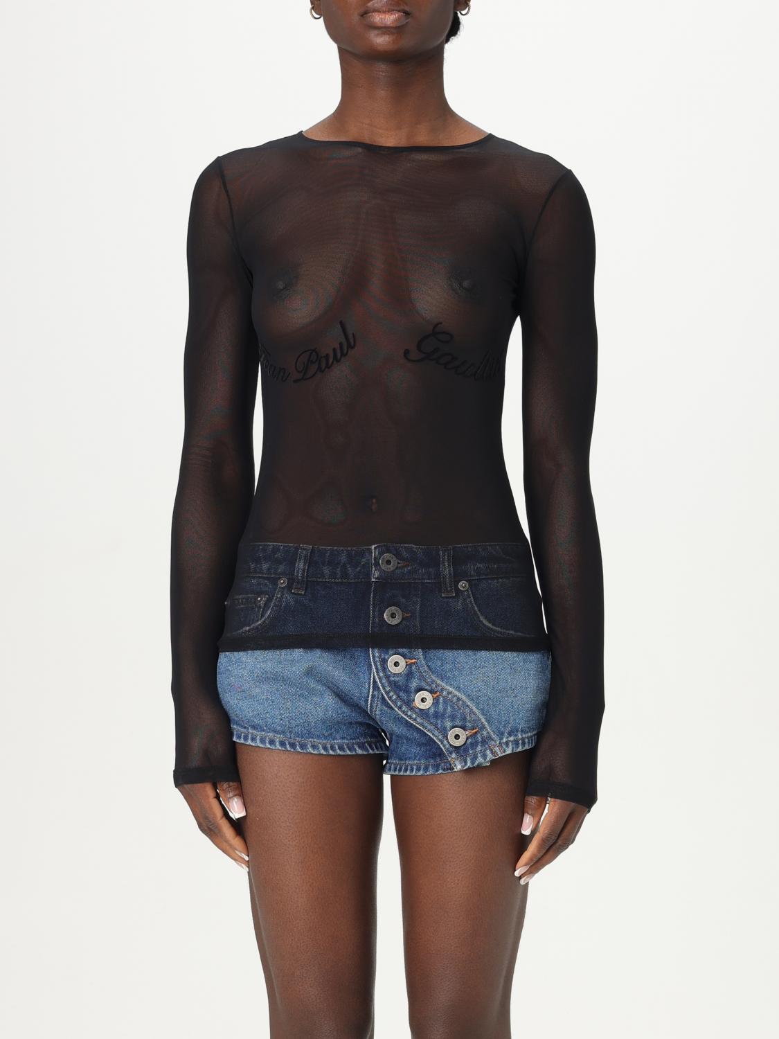 Shop Jean Paul Gaultier Sweater Woman Color Black