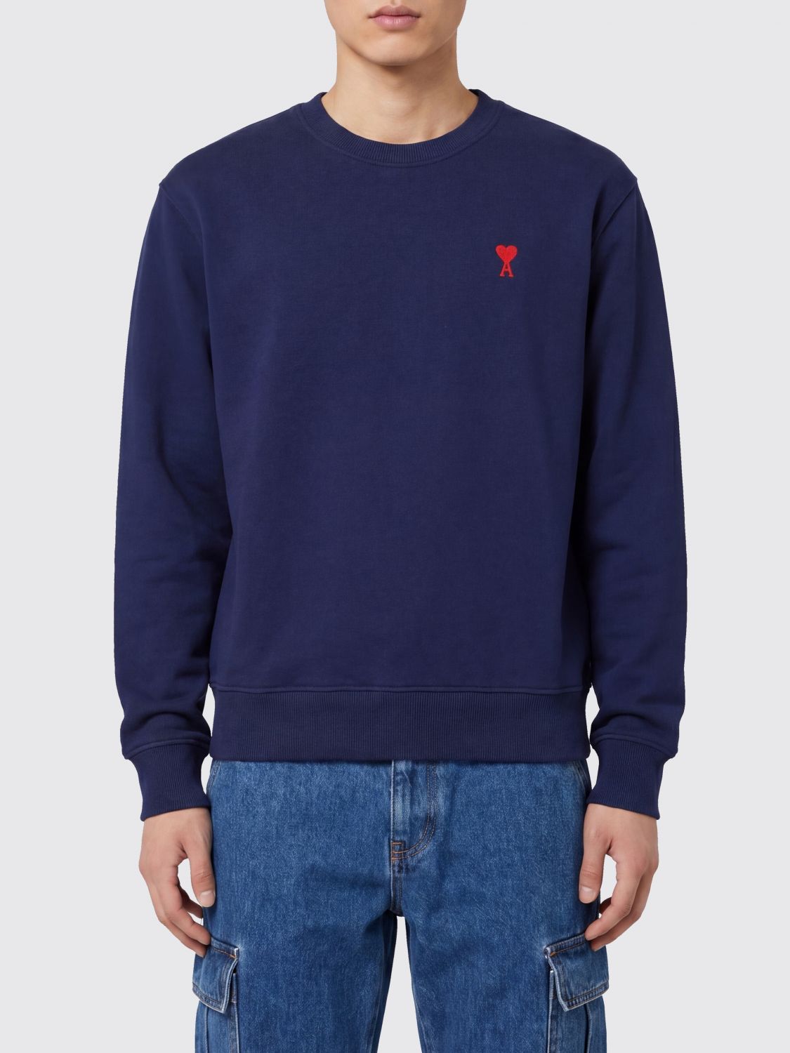 AMI PARIS Sweatshirt Herren Farbe Blau