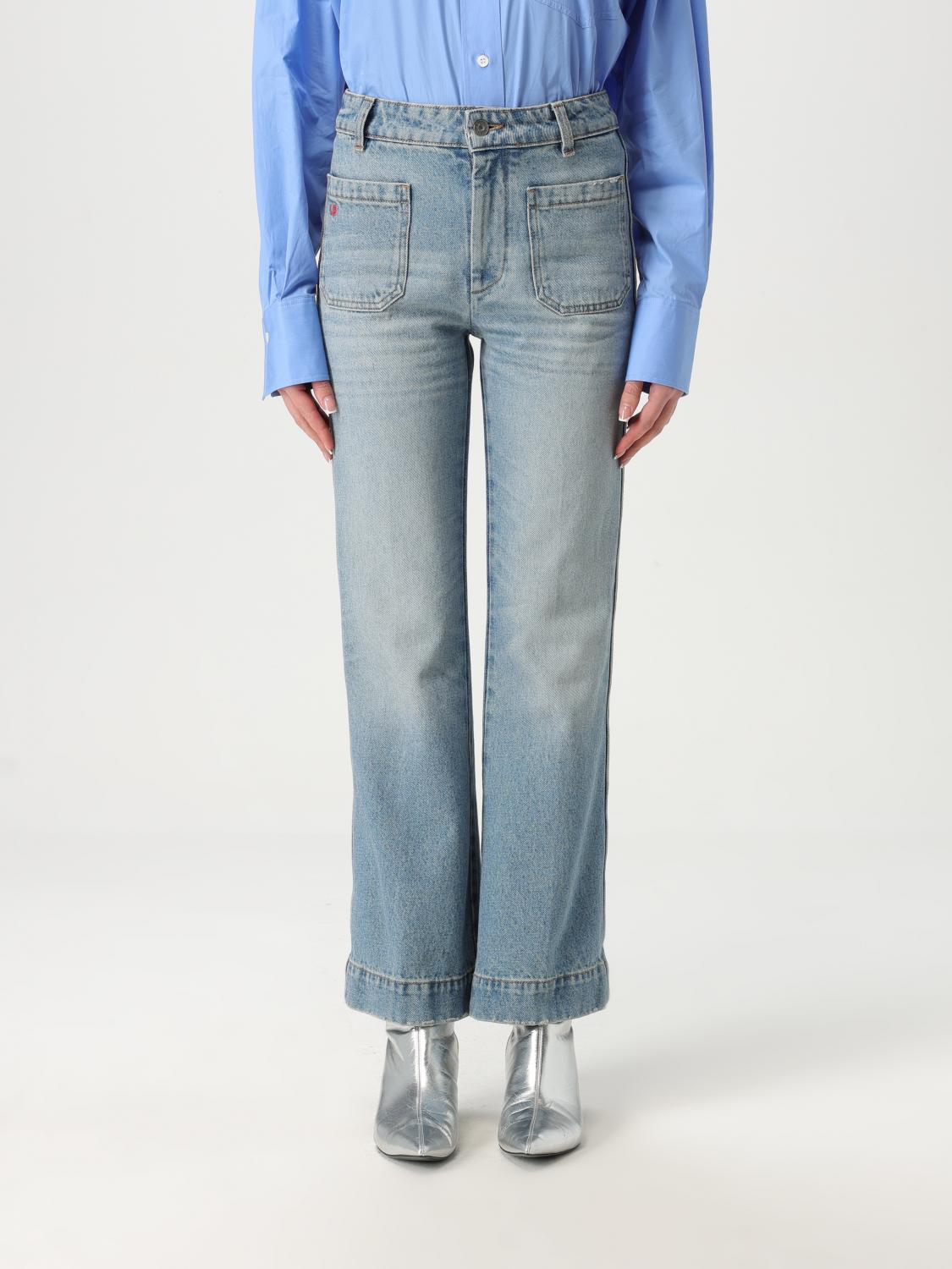 Victoria Beckham Jeans Victoria Woman Color Denim In Denim
