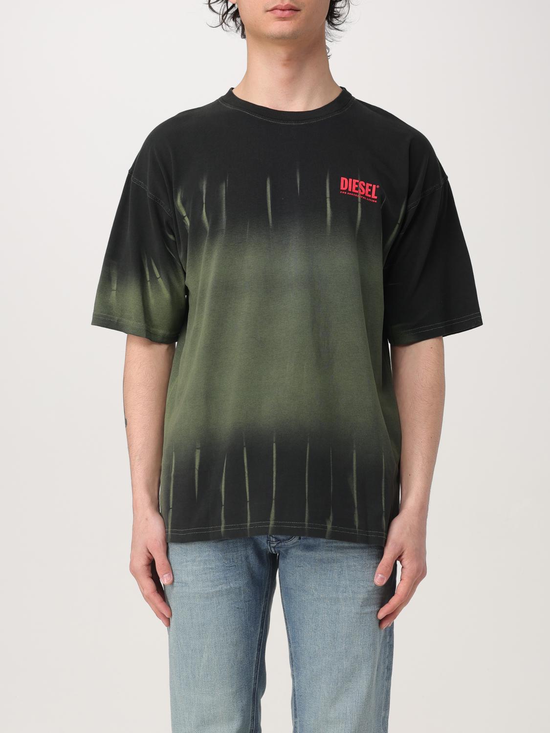 Diesel Mens 5dra T-boxt-r3 Crewneck Cotton-jersey T-shirt Xs In Black