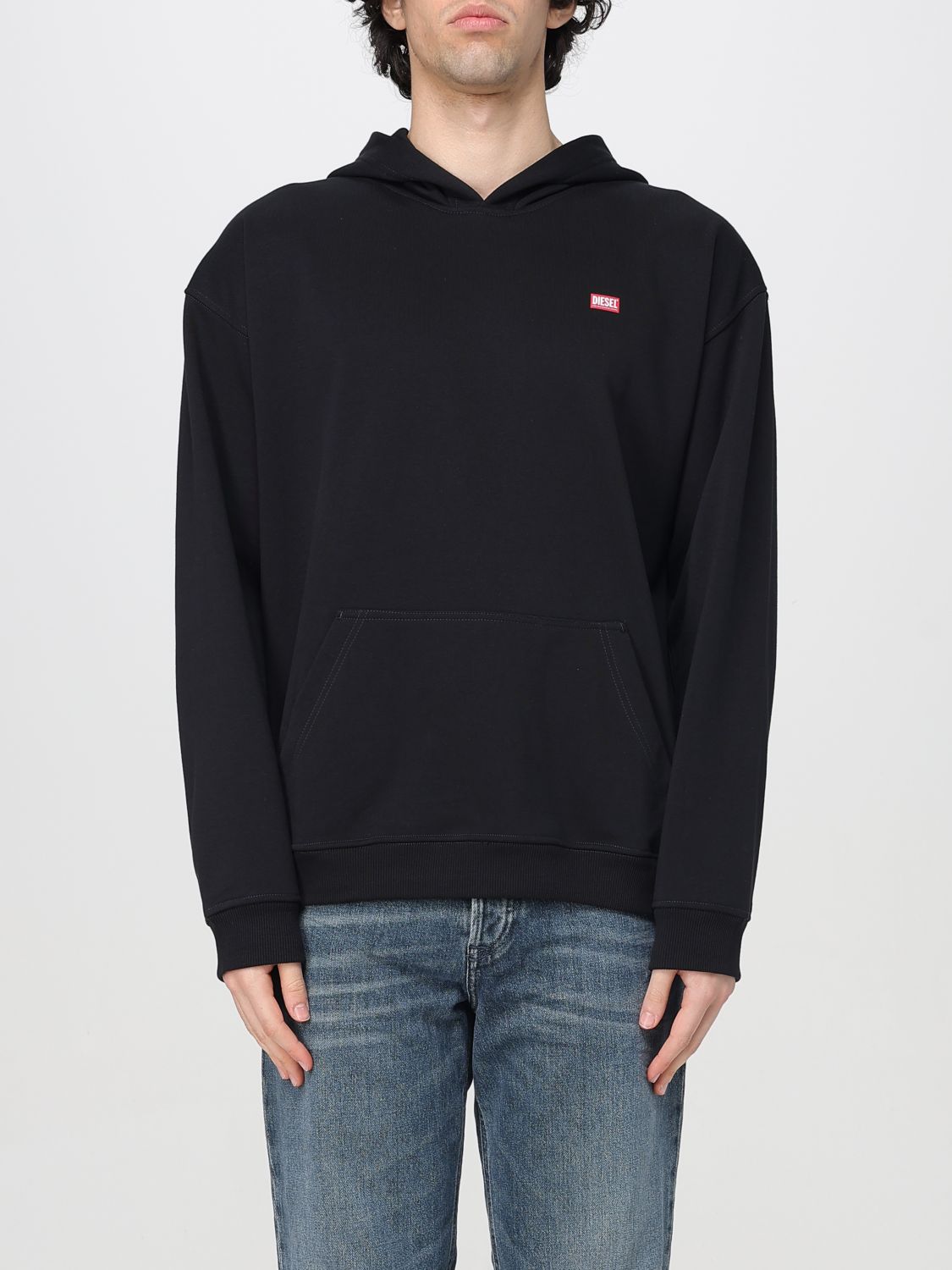 Diesel Long-sleeved Sweater In Schwarz