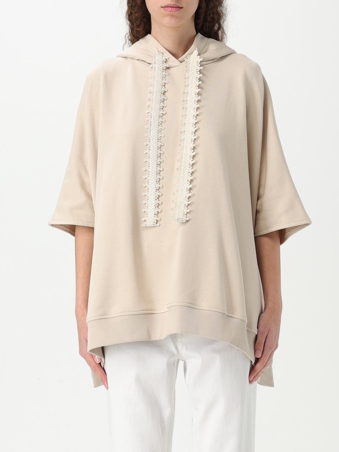Dondup Embroidered Hoodie In Cream