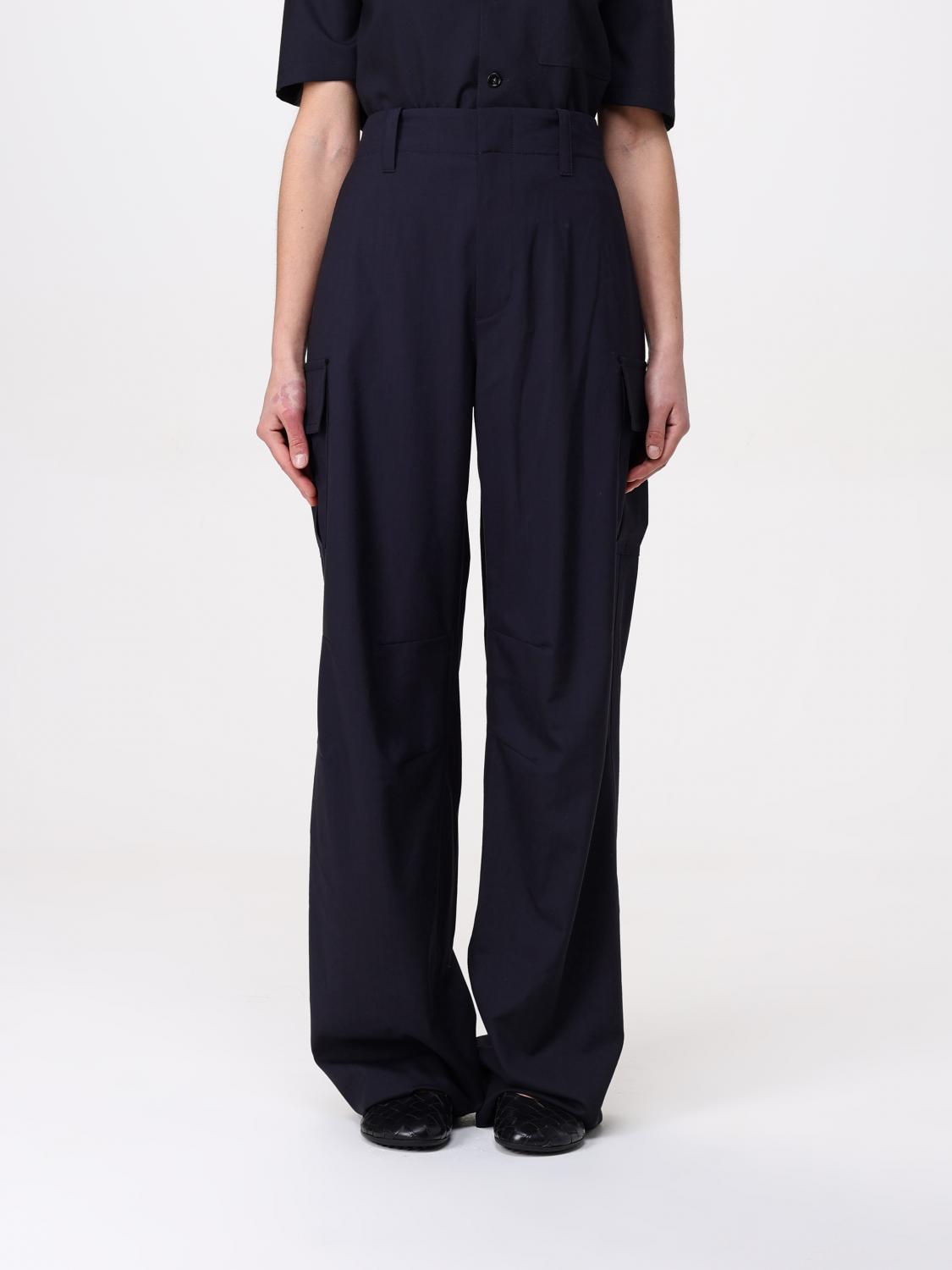 Bottega Veneta Women's Fine Wool Pants In Blue